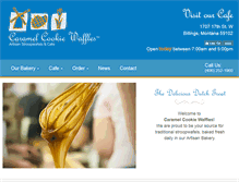 Tablet Screenshot of caramelcookiewaffles.com
